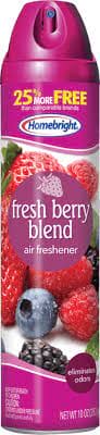 Homebright Fresh Berry Blend Air Freshener 10oz - add that finishing touch to any room. Banish any foul scent in your home and enjoy treasured family time with sweet-smelling comfort  - 84960703029