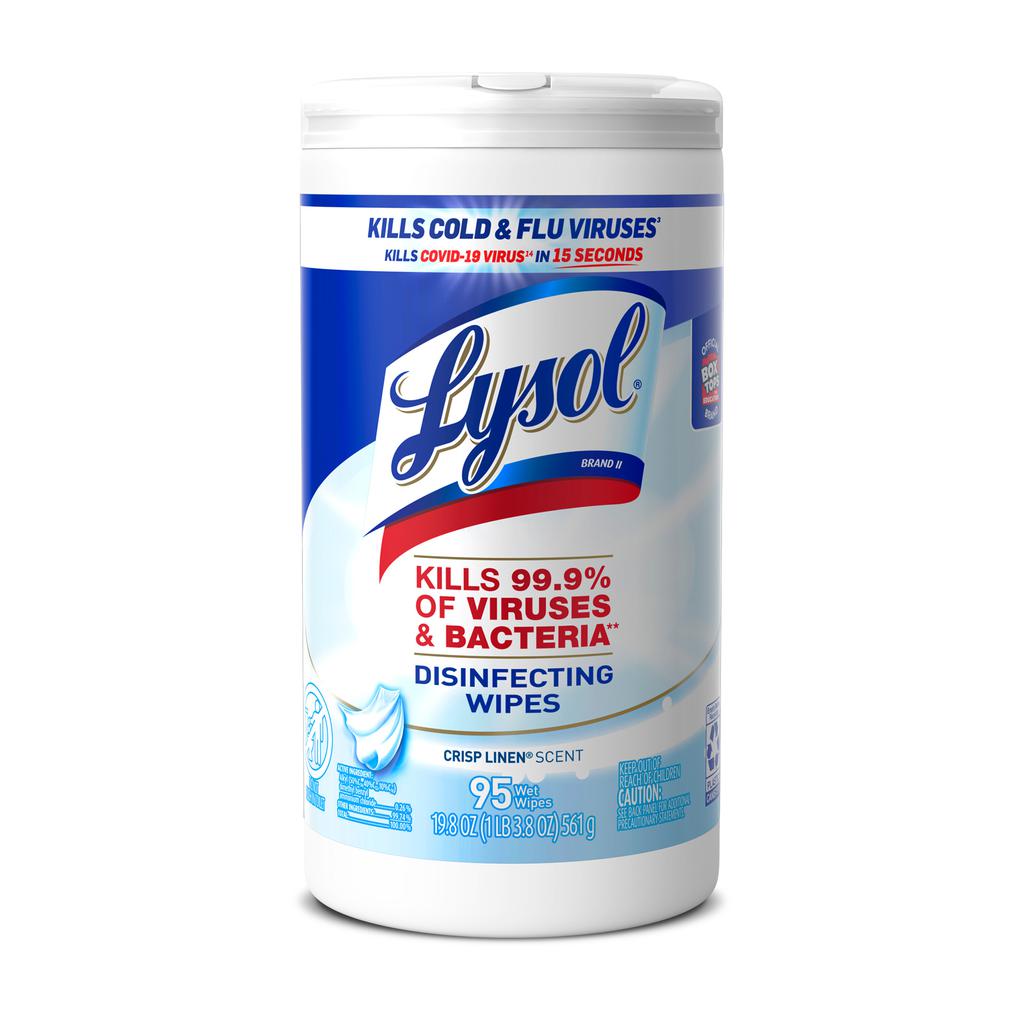 Lysol Virus and Bacteria Eliminating Disinfectant Wipes 4 Units / 95 Wipes-476239 ebuystt