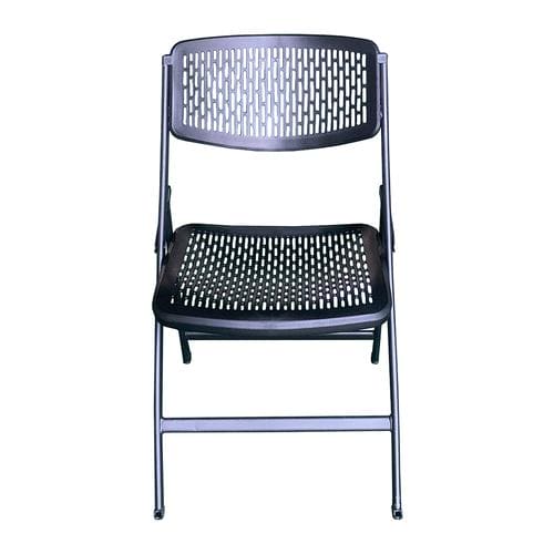 Genesis Folding Chair Black 48 cm x 56 cm x 82 cm / 18 inch x 22 Inch x 32 Inch - 395738 ebuystt