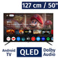 JVC 50 INCH Smart TV Android LED 4K Ultra HD LT-50KC607 This Android TV offers thousands of movies, shows, and games from Google Play, YouTube and your favorite apps-417864 Hannah's Variety Store