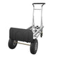 Cosco Handmick 3 In 1 Convertible Pneumatic 1000 Lbs Load Capacity 61" Height, 55-3/4" Length X 21" Width Hand Truck - Easily Converts To A 2 Wheel Upright, 4 Wheel Cart, Or An Assisted 4 Wheel Hand Truck - 206260 Ebuystt