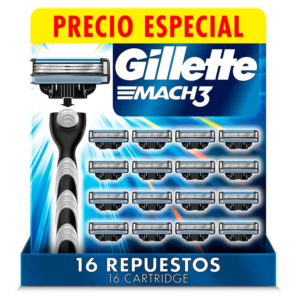 Gillette Mach3 3-Blade Razor Cartridges 16 Units - 495119 ebuystt