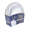 Café Express Premium Plastic Plates 50 Units - 498604