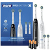 Oral B Power brush Pro Battery Black and White Set 2 Pieces-452349