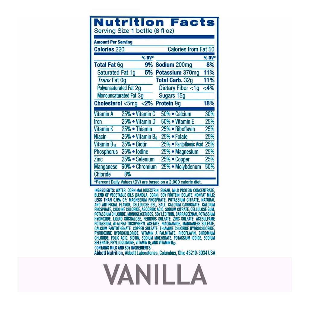 Ensure Vanilla Flavored Nutritional Shake with 27 Vitamins and Minerals 6 units / 8 oz / 237 ml ebuystt