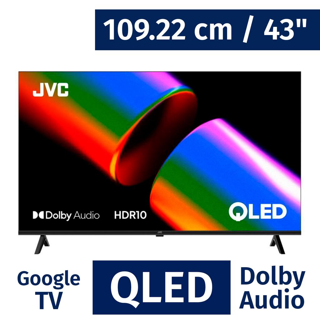 JVC 109.22 cm / 43" Inches Smart FHD QLED Google TV LT-43KM4584-508040 Hannah's Variety Store