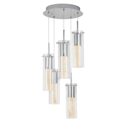 Artika LED Pendant Light 5 Units. Give the ideal touch of light, softness and relaxation to your home with this lamp that contains 5 LED pendant lights. -469744