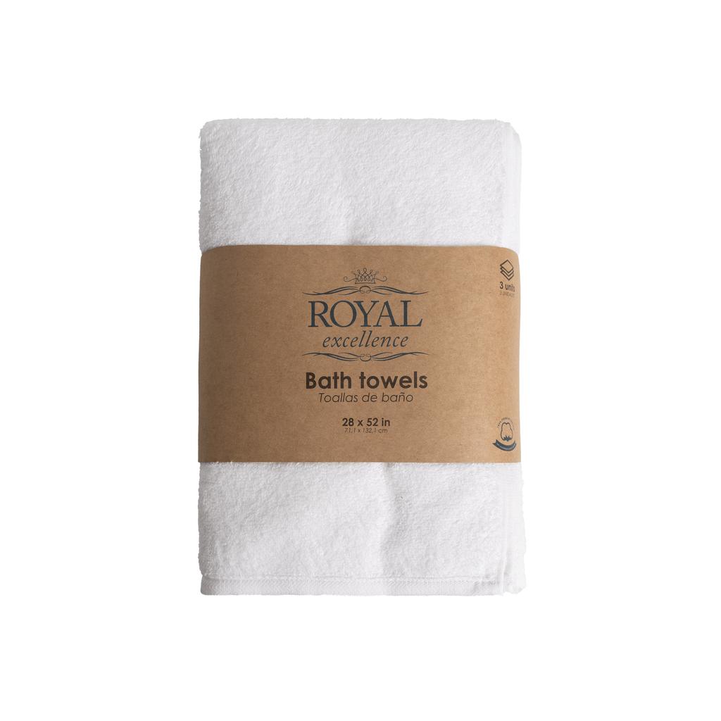 Royal Excellence Bath Towels 3 Units / 71 cm x 132 cm / 28" x 52"-458615 ebuystt