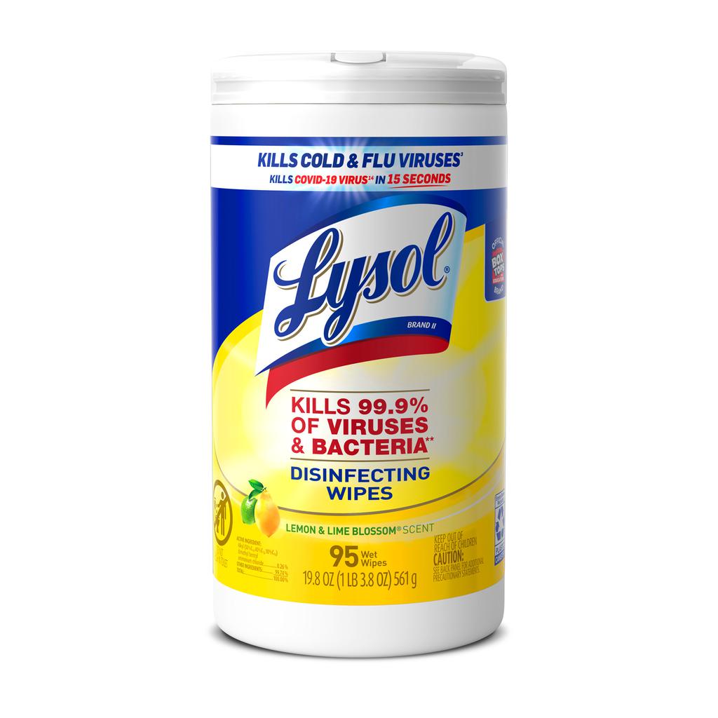 Lysol Virus and Bacteria Eliminating Disinfectant Wipes 4 Units / 95 Wipes-476239 ebuystt