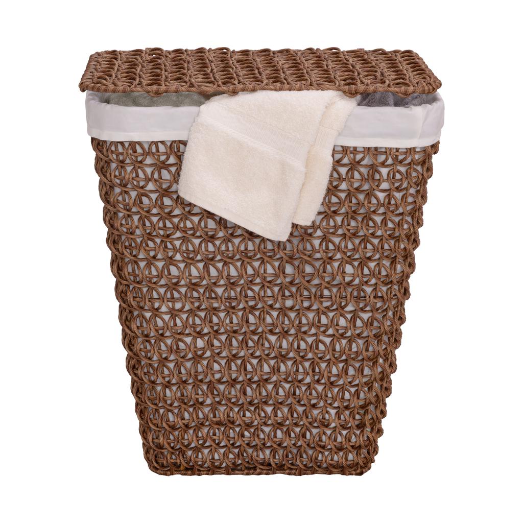 Seville Classics Handwoven Laundry Hamper with Durable Steel Frame -503345 ebuystt
