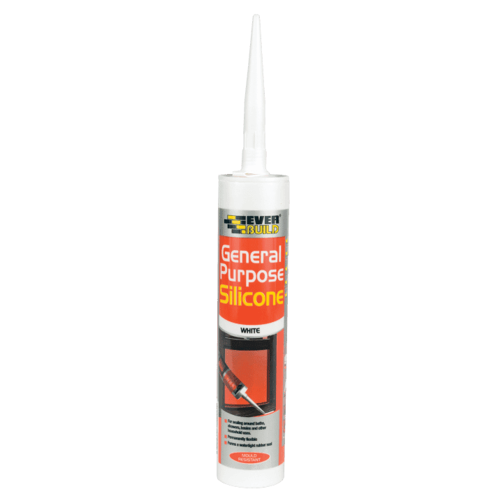 General Purpose Silicone- Black for sealing around baths, Showers, Basins and  other household uses- 23024 Mega