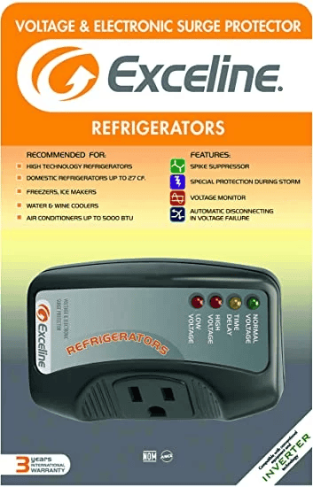 Exceline Surge Protector for (Refrigerators)- GSM-NP120E