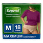 Depend Female Underwear Large 17 Count - 03600038531 Pie's Variety Store
