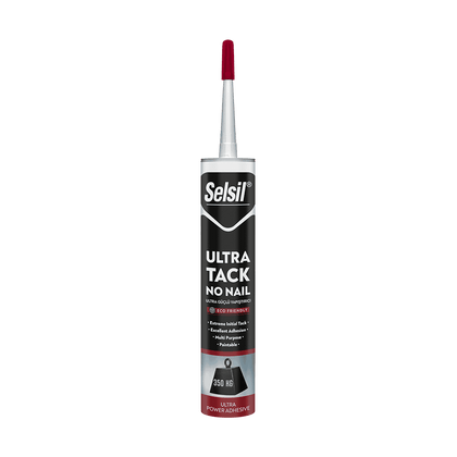 Selsil Ultra Tact No Nails For Adhesion Of Heavy Materials. Great for Mouldings, Glass, Mirrors, Sealing All Construction Materials Or Any DIY Projects.-H-241218