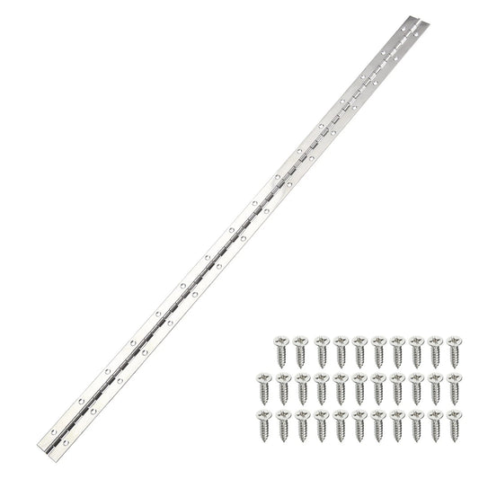 Piano Hinge 1 1/4 Inch x 48 ft x 1.0mm Finish Stainless Steel -48213 MEGA