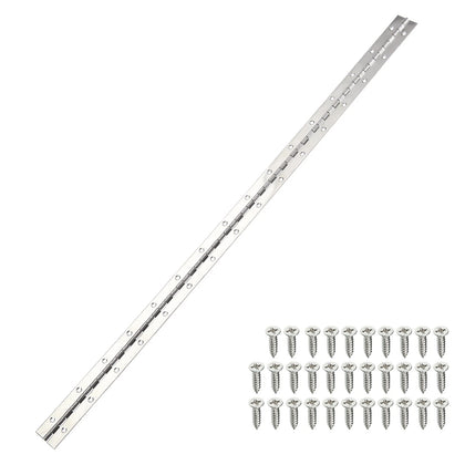 Piano Hinge 1 1/4 Inch x 48 ft x 1.0mm Finish Stainless Steel -48213