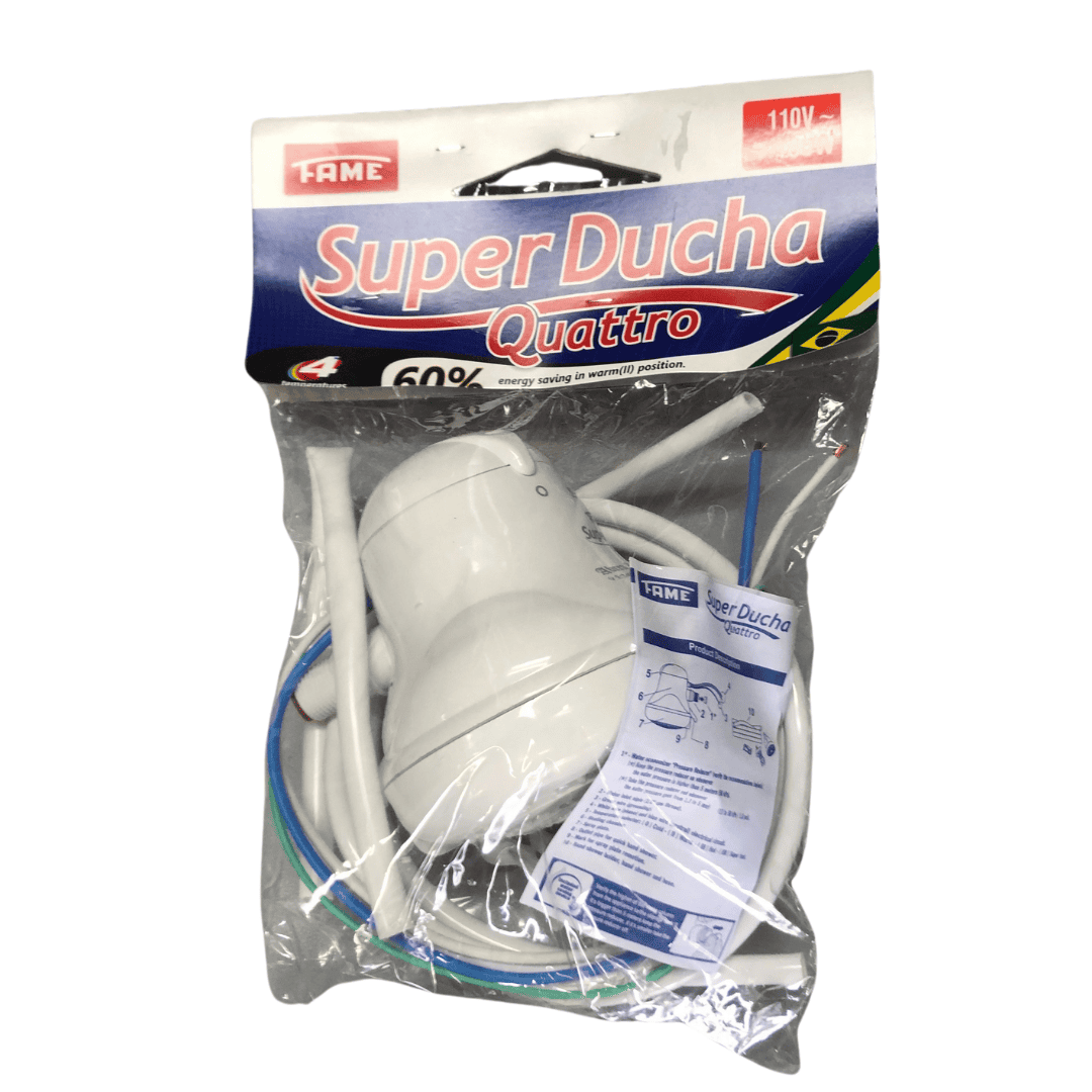 Fame Super Ducha Quattro 4T Instant Shower Head Water Heater is an economical option for those who do not fancy bathing in cold water but don’t want to break the bank. So go for something economical & affordable that can heat water instantly - PAC 069062 Mega