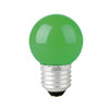 LED LAMP, BULB TYPE G45, 1 W, GREEN COLOR, BOX, VOLTECK (46029)