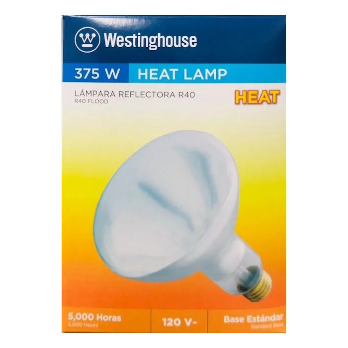 Westinghouse 375W Heat Lamp-designed to radiate heat directly rather than just light-03915 Mega