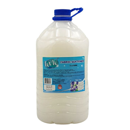 WOW FABRIC SOFTERNER 5L Model WFAS001 Soft, Fragrant, and Static-free after washing.- 76950318985