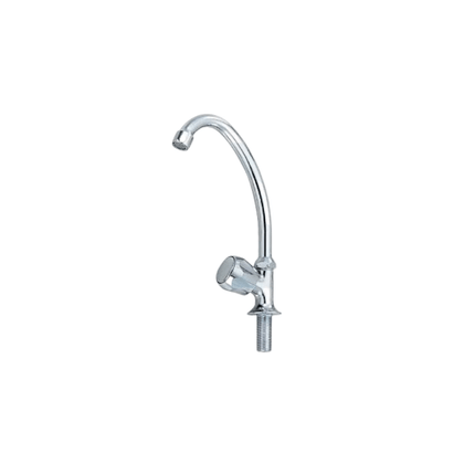 Chrome Finish Goose Neck Tap, 1/2