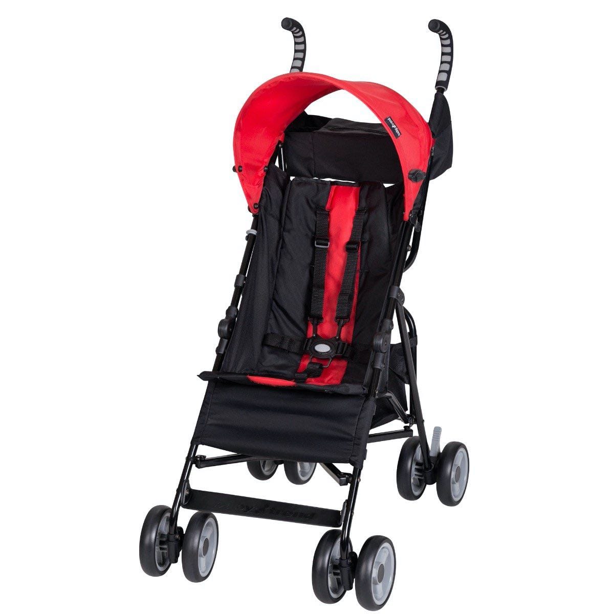 Baby Trend Rocket Lightweight Stroller, Princeton, Black 50lbs Dual foot activated parking brake and a parent organizer with 2 cup holders Large canopy and basket; Baby trend rocket stroller will accommodate your growing child up to 50 pounds- 9001402036