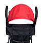 Baby Trend Rocket Lightweight Stroller, Princeton, Black 50lbs Dual foot activated parking brake and a parent organizer with 2 cup holders Large canopy and basket; Baby trend rocket stroller will accommodate your growing child up to 50 pounds- 9001402036 Pie's Variety Store
