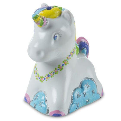 MELISSA & DOUG Created By Me Unicorn Bank: Saving money is fun with this magical unicorn! The all-inclusive craft kit includes a resin unicorn bank - 30119