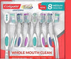 Colgate Teeth Whitening Toothbrush, 8 units Cleaning bristles and polishing cups that help remove more plaque and stains- 358036