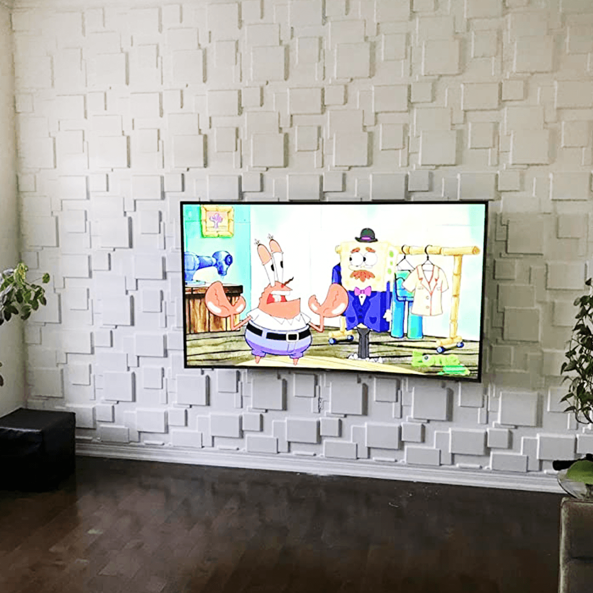 Mega Luxe Paintable 3D Texture PVC Wall Panels (19.7 x 19.7In.) - Decorative, waterproof, flame resistant, sturdy, interior decoration to add both aesthetics and functionality to your home and offices - D095 MEGA LUXE