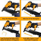 WORKSITE Narrow Crown Air Stapler, Pneumatic 18G, Ideally for Furniture, Flooring, Wooden Ornament / Picture Frame, Roofing Palm - PNT388 Worksite Hand Tools