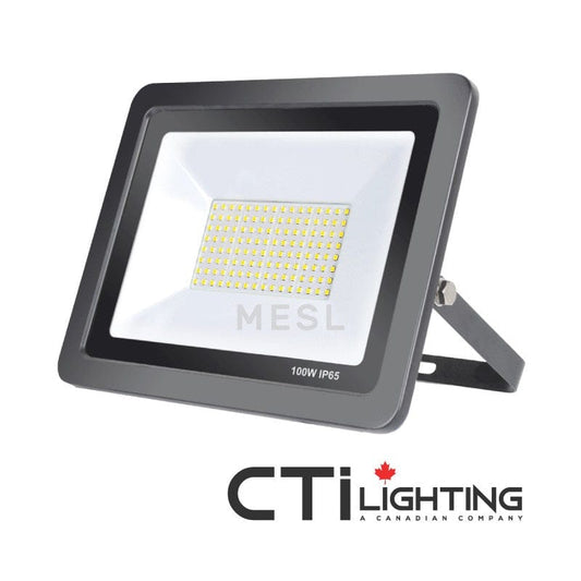 CTI Lighting 100W LED SLIM FLOOD LIGHT, Ideally for areas like front and back yards, parking lots, patios and decks  - HS-FL-001-100W ebuystt
