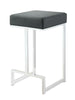 Square Counter Height Stool Black And Chrome - 105253