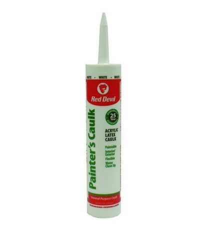 Red Devil 10.1 oz. White All-Purpose Acrylic Latex Caulk Ideal for Sealing and Caulking Window and Door Frames and Trim Prior to Painting - 0746AA