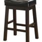 Upholstered Counter Height Stools Black And Cappuccino (Set Of 2) Counter stool is perfect for a kitchen island or home bar- 120519 ebuystt