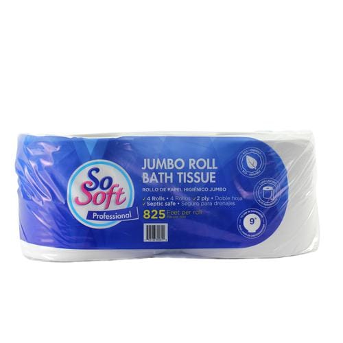 So Soft Institutional Toilet Paper 4 Pack/ Single Ply  So Soft Institutional Toilet Paper 4 Pack/ Single Ply.Looking for an irresistibly soft toilet paper in a long-lasting roll-371869