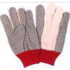 Dotted Gloves Red and Black with Abrasion Resistance and Grip 12525