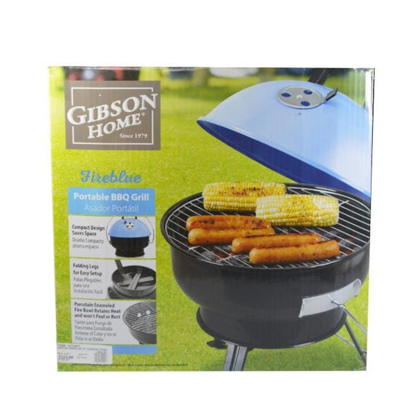 Gibson Home Kingston Portable BBQ Grill in Black