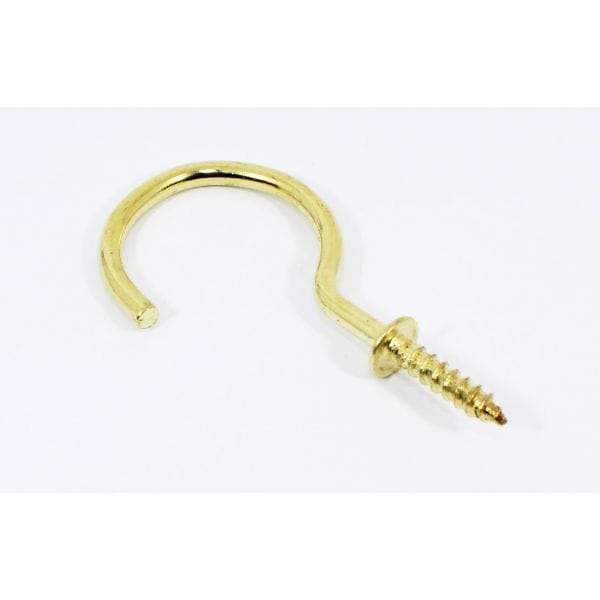 Brass Screw Hook For Curtain Rod, Picture Placement on Wall, etc