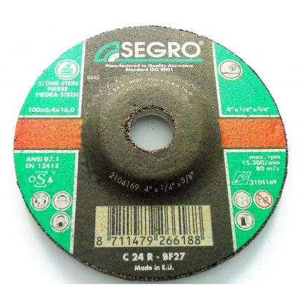 MASONRY GRINDING DISC 4 1/2 X 9/32 X 7/8 SEGRO - 12960