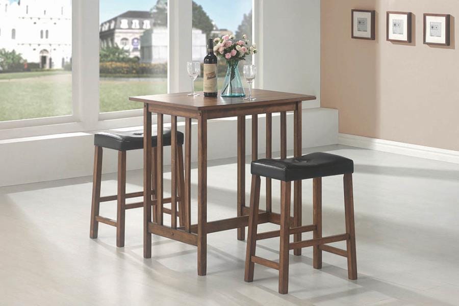 3-Piece Counter Height Set Nut Brown - 130004