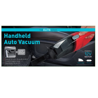 The Elite Series Handheld Auto Vacuum 12 Volt. Picks up dirt, dust crumbs and other debris inside your Car, Truck, boat and RV- 10002410