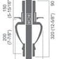 RAIDER Zinc Alloy Handle Lockset 7071 Antique Copper (AC) for Office or Front Door MEGA