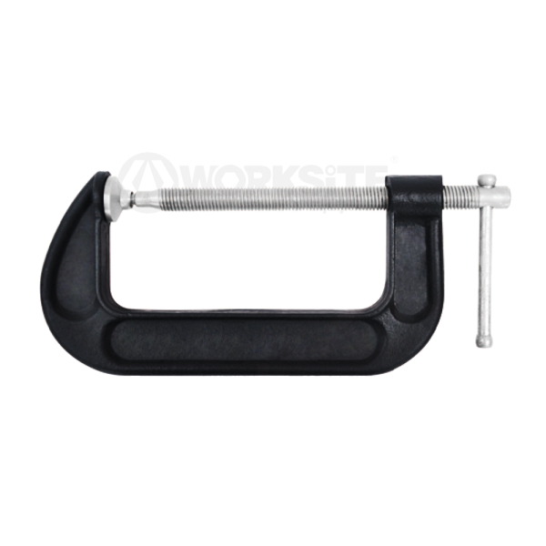 Worksite 6-inch G Clamp Versatile clamp Secures parts for assembly, Fastening, Gluing, and Welding in woodworking, Metalworking, and Automotive Applications- WT9167
