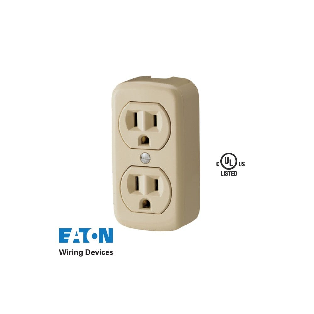 EASTON, IVORY, 15AMP 125V SURFACE DUPLEX RECEPTACLE - 78V ebuystt