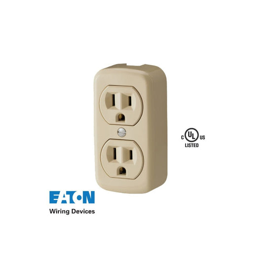 EASTON, IVORY, 15AMP 125V SURFACE DUPLEX RECEPTACLE - 78V ebuystt