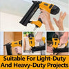 WORKSITE 18 Gauge Portable Pneumatic Brad Nailer -  Perfect for woodworking, upholstery installation, flooring, molding, roofing, picture framing, door, and window installation, DIYERS  - PNT389