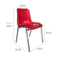 Plastic Stacking Chairs with Metal Legs, ideally for Commercial or Residentials, chair can be placed in Restaurants, Dining Cabins, Dinning Room, Kitchen, Bedroom Side Chair, Indoor Porch -  PSC01 ebuystt
