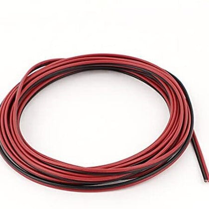 Speaker Wire - Red and Black, Durable, Plastic Coated Wire, 7.5MM - RBW0075