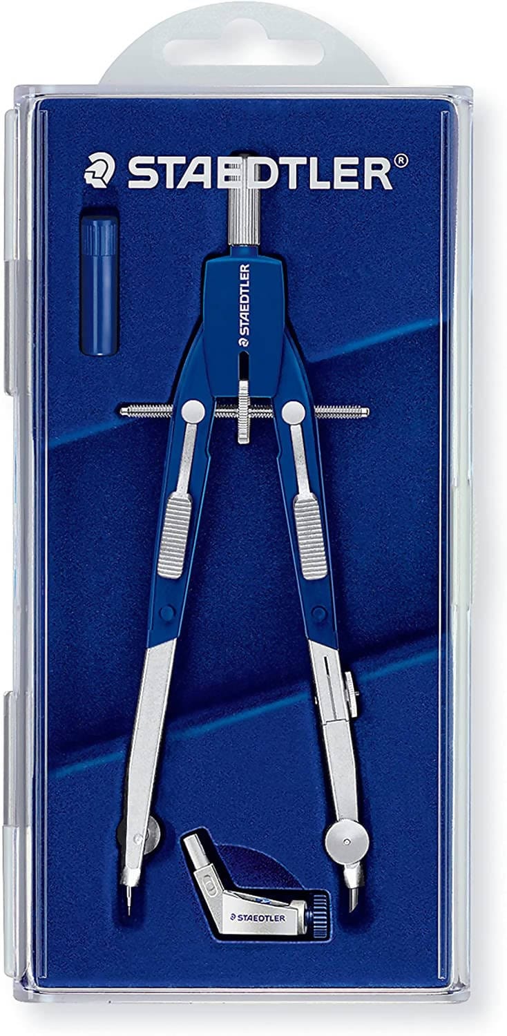 Staedtler Mars Comfort 552 Quick-Setting Compass is a high Quality Professional Compass that can be used for Math, Geometry, Art, Drafting and Drawing - 552 01 Pie's Variety Store